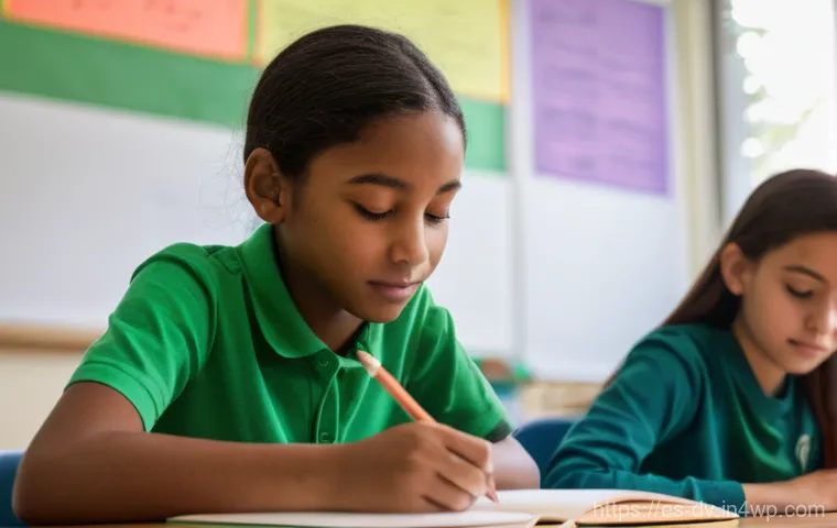 포지티브 심리학의 개념을 활용한 교육법 - **"Discovering the Inner Spark"**
    A bright, modern classroom filled with a diverse group of elem...