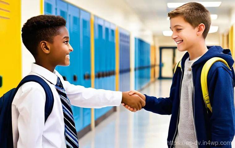 포지티브 심리학의 개념을 활용한 교육법 - **"Cultivating Optimism and Resilience"**
    A serene and focused group of diverse middle school st...